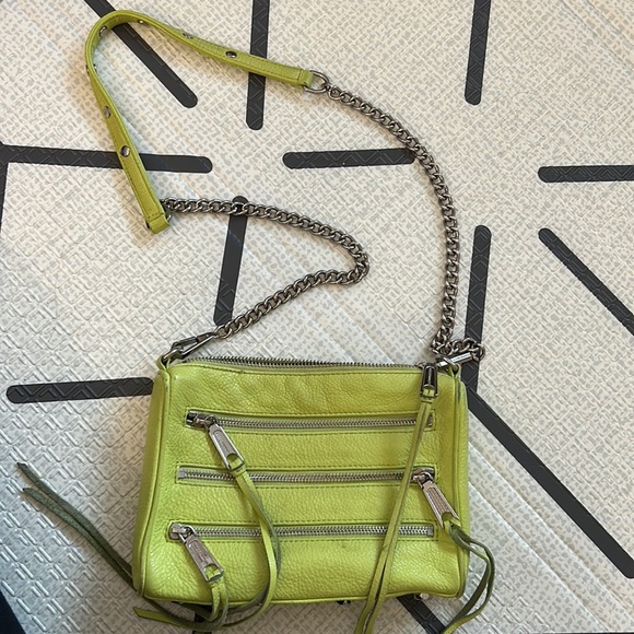 Rebecca Minkoff Lime Crossbody Zipper Bag - Picture 6 of 8